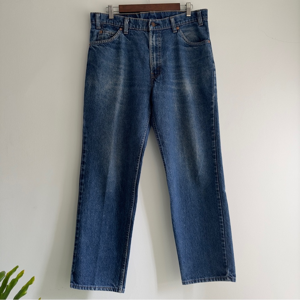 Vintage 90’s Classic Medium Wash 100% Cotton Made in USA Orange Tab 506 Levi’s